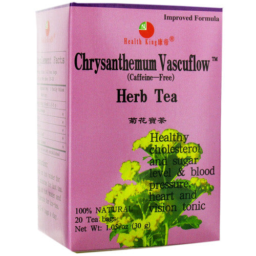 Health King Chrysanthemum Vascuflow Herb Tea - 20 Tea Bags